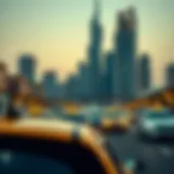 Visual representation of Dubai's taxi fare structure