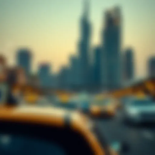 Dubai Taxi Fare Structure Visual representation of Dubai's taxi fare structure