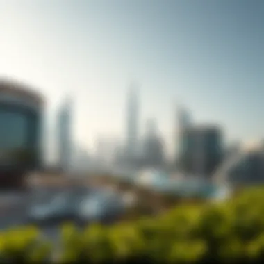 Dubai's Luxury Living Modern skyline of Dubai showcasing luxury living
