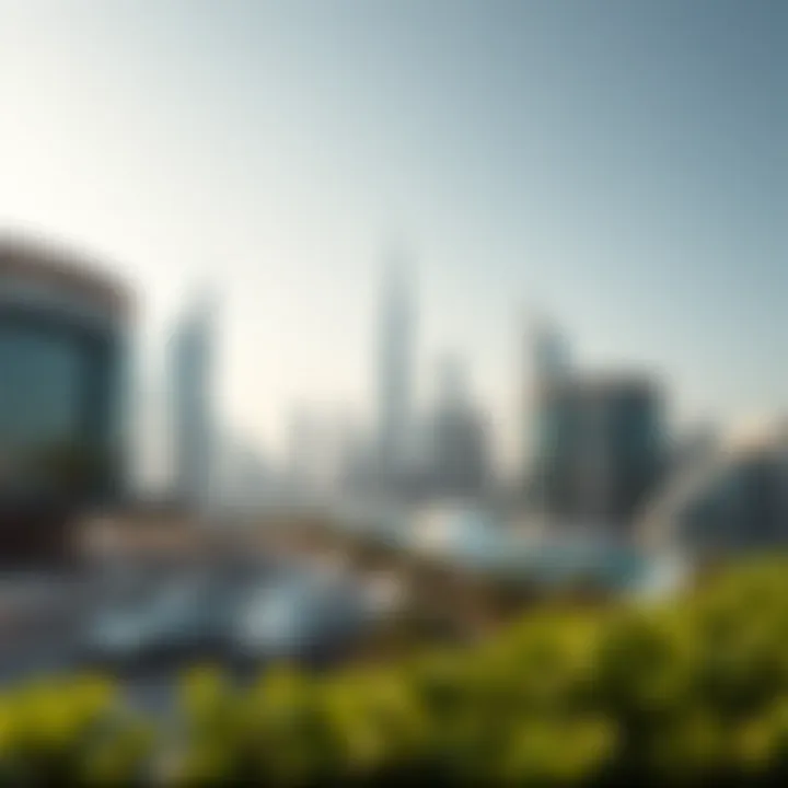 Dubai's Luxury Living Modern skyline of Dubai showcasing luxury living