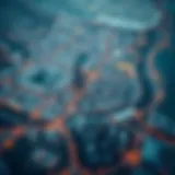 Aerial view of Dubai showcasing the unique address system