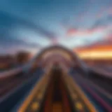Aerial view of the Union Metro station showcasing its architectural design