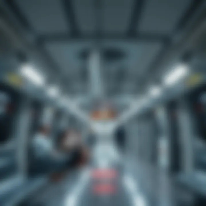 Inside the Union Metro displaying the modern interiors and passenger flow