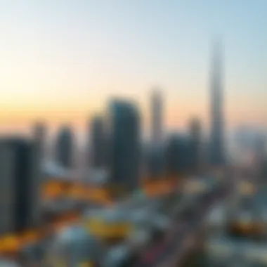 Business skyline of Dubai representing entrepreneurial opportunities