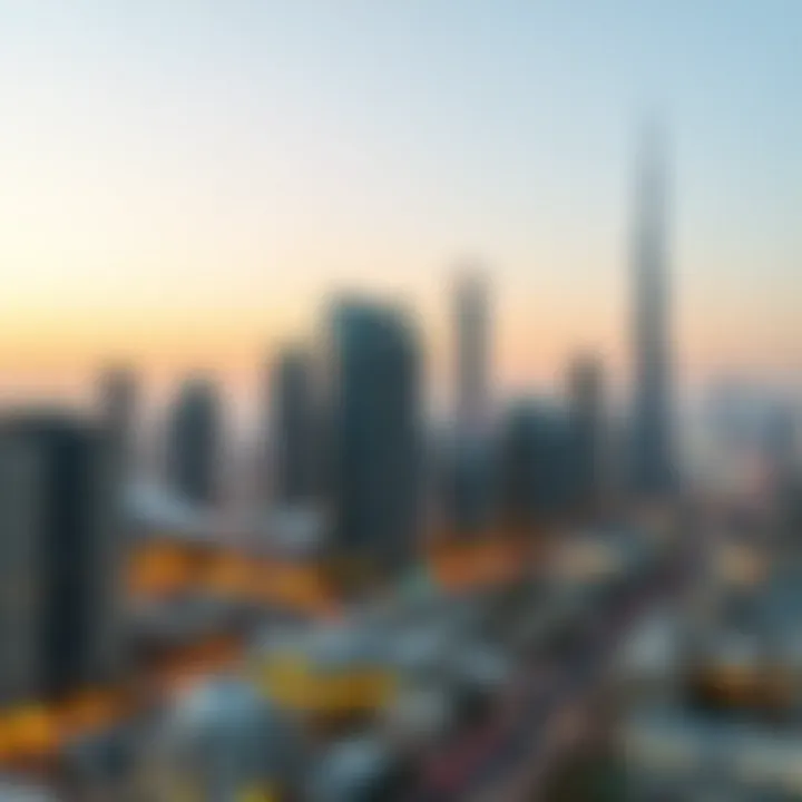 Business skyline of Dubai representing entrepreneurial opportunities