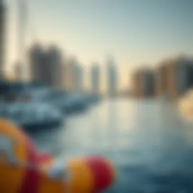 Embracing Waterfront Lifestyle in Dubai Tranquil waterfront lifestyle with yachts and leisure activities