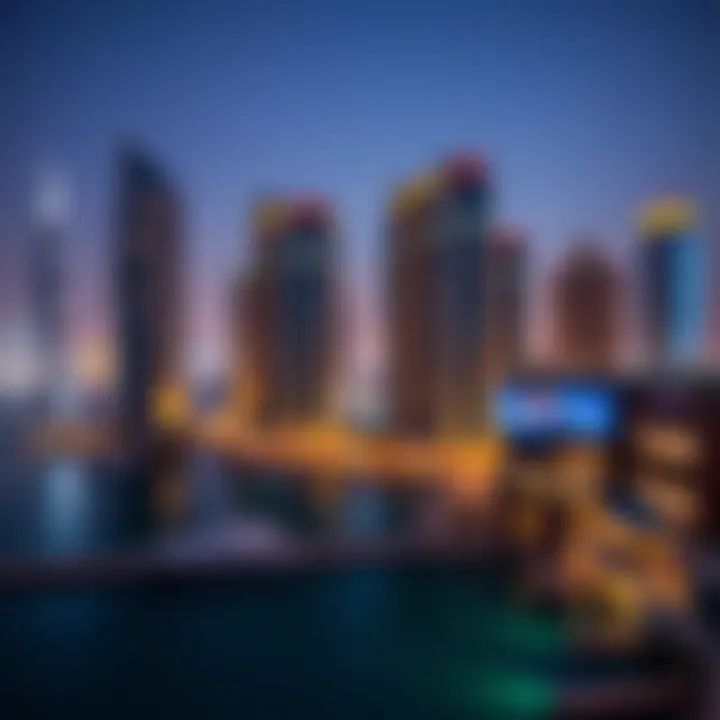 Dubai Marina: A Hub of Luxury Living Stunning view of Dubai Marina showcasing luxurious waterview apartments