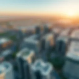 Aerial view of Westbury Business Bay showcasing modern architecture
